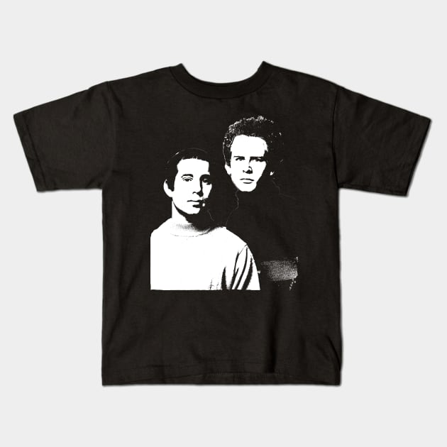 Simon and Garfunkel Kids T-Shirt by GreenRabbit